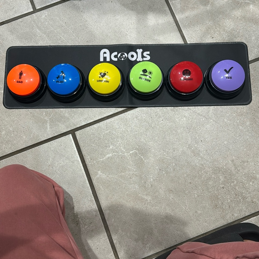 6 Pcs Dog Talking Button Set